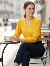 Women Solid V-Neck Regular Fit Top