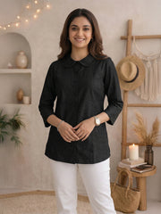 Women shirt collar Regular Fit Shirts