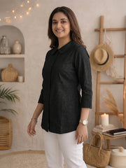 Women shirt collar Regular Fit Shirts