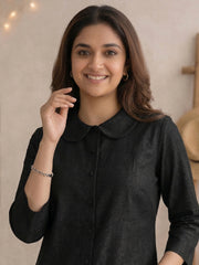 Women shirt collar Regular Fit Shirts