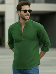 Mens Full Sleeve Casual Cotton Kurta