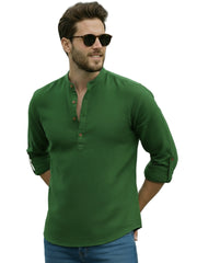 Mens Full Sleeve Casual Cotton Kurta