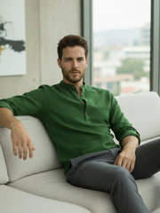 Mens Full Sleeve Casual Cotton Kurta