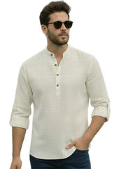 Mens Full Sleeve Casual Cotton Kurta