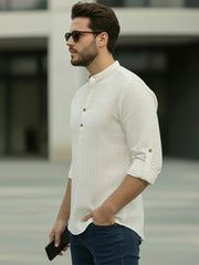 Mens Full Sleeve Casual Cotton Kurta