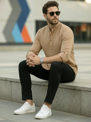 Mens Full Sleeve Casual Cotton Kurta