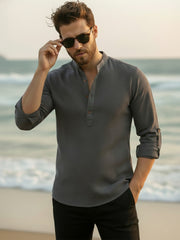 Mens Full Sleeve Casual Cotton Kurta