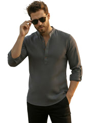 Mens Full Sleeve Casual Cotton Kurta