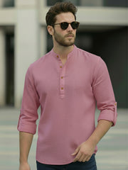 Mens Full Sleeve Casual Cotton Kurta