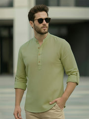 Mens Full Sleeve Casual Cotton Kurta