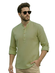 Mens Full Sleeve Casual Cotton Kurta