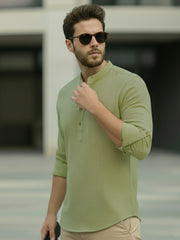 Mens Full Sleeve Casual Cotton Kurta