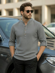 Mens Full Sleeve Casual Cotton Kurta