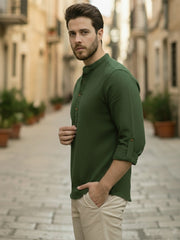 Mens Full Sleeve Casual Cotton Kurta