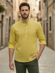 Mens Full Sleeve Casual Cotton Kurta