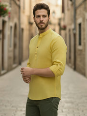 Mens Full Sleeve Casual Cotton Kurta