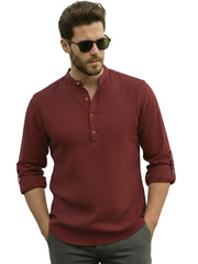 Mens Full Sleeve Casual Cotton Kurta