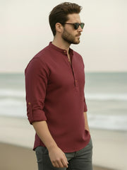 Mens Full Sleeve Casual Cotton Kurta