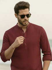 Mens Full Sleeve Casual Cotton Kurta