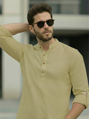 Mens Full Sleeve Casual Cotton Kurta