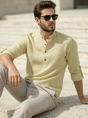 Mens Full Sleeve Casual Cotton Kurta