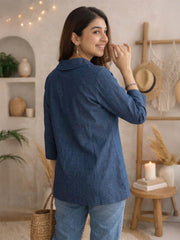 Women shirt collar Regular Fit Shirts