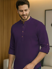 Mens Full Sleeve Casual Cotton Kurta