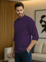 Mens Full Sleeve Casual Cotton Kurta