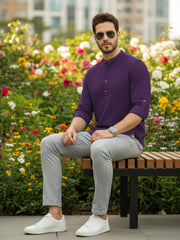 Mens Full Sleeve Casual Cotton Kurta