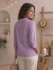 Women shirt collar Regular Fit Shirts