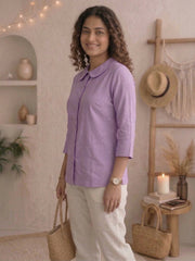 Women shirt collar Regular Fit Shirts