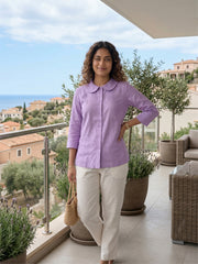 Women shirt collar Regular Fit Shirts