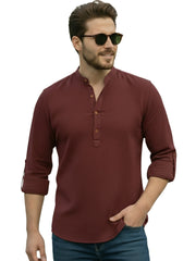Mens Full Sleeve Casual Cotton Kurta