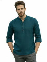 Mens Full Sleeve Casual Cotton Kurta