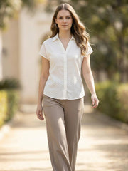 Women shirt collar Regular Fit Shirts