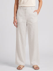 Vashuqi Cream Color Trousers For Women And Girls