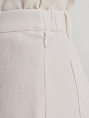 Vashuqi Cream Color Trousers For Women And Girls