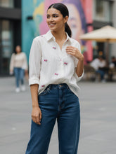 Women Full sleeve shirt collar Regular Fit Shirts