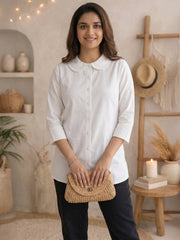 Women shirt collar Regular Fit Shirts