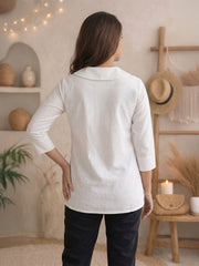 Women shirt collar Regular Fit Shirts